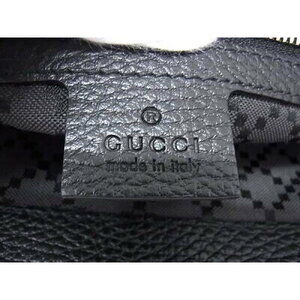 Gucci Clutch Bag Portfolio Leather Black